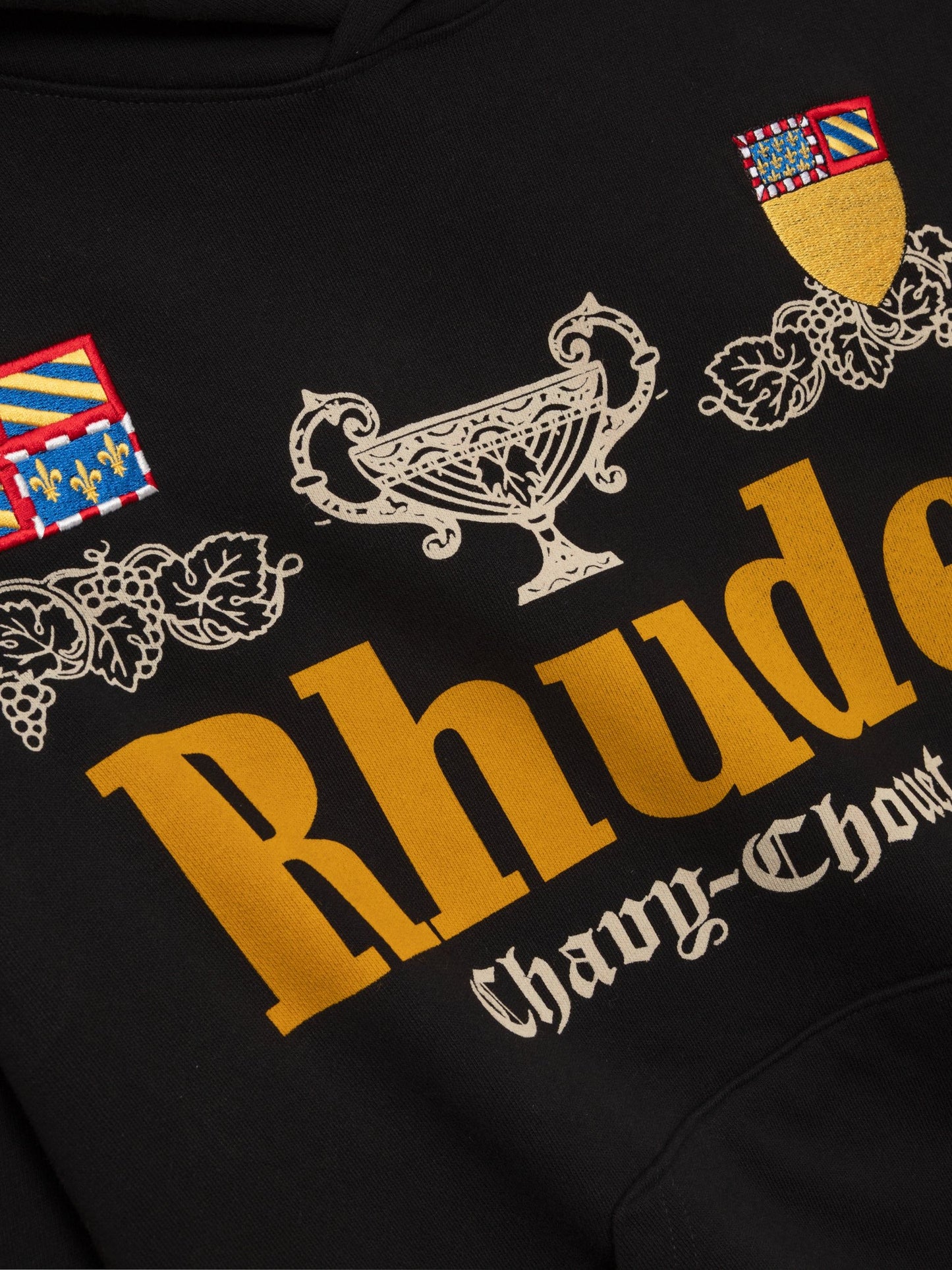 RHUDE x DOMAINE CHAVY-CHOUET PATCH HOODIE