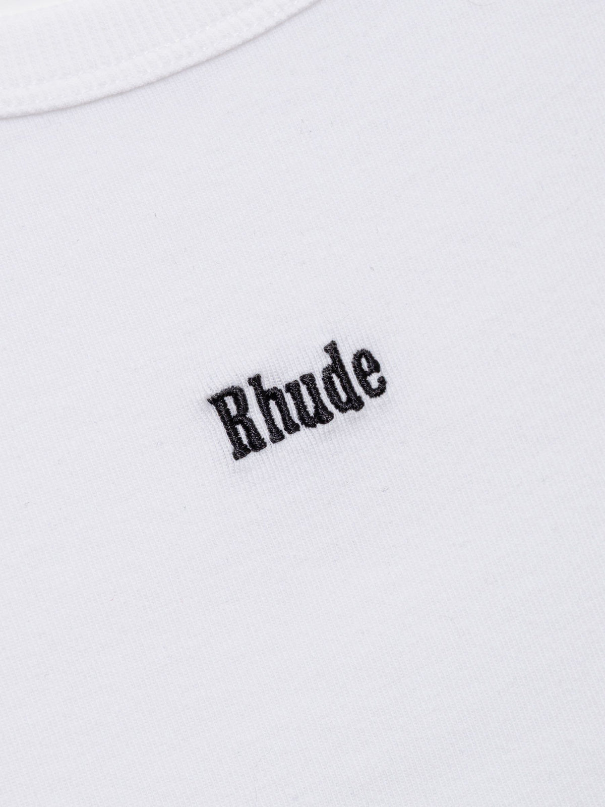 LOGO RIBBED TANK TOP