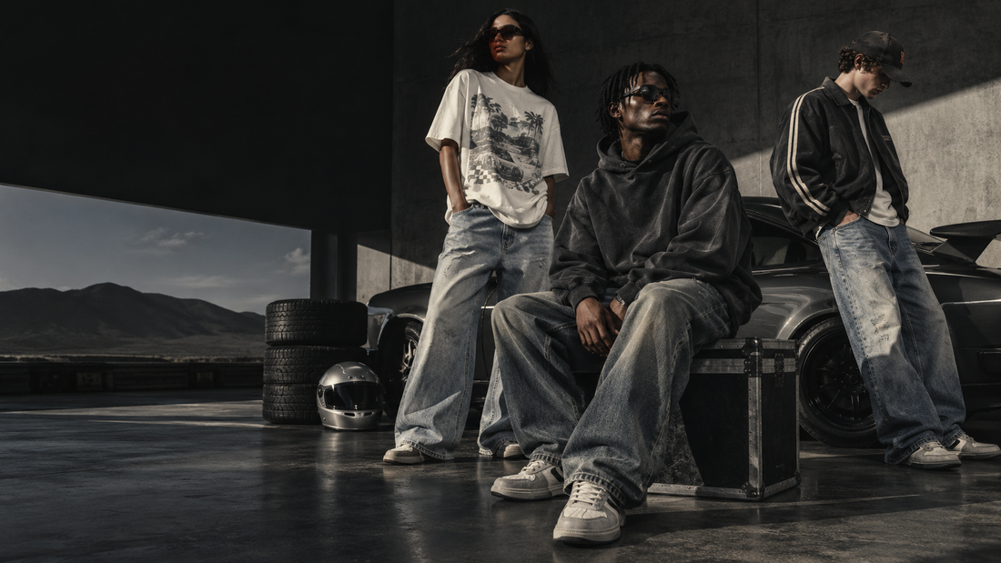 RHUDE editorial hero banner — RHUDE Fit Guide: How to Choose Your Hoodie, Tee and Denim Shape