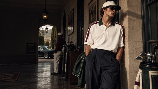 RHUDE editorial hero banner — RHUDE Polo Shirts: A Smarter Take on the RHUDE Bowl Uniform