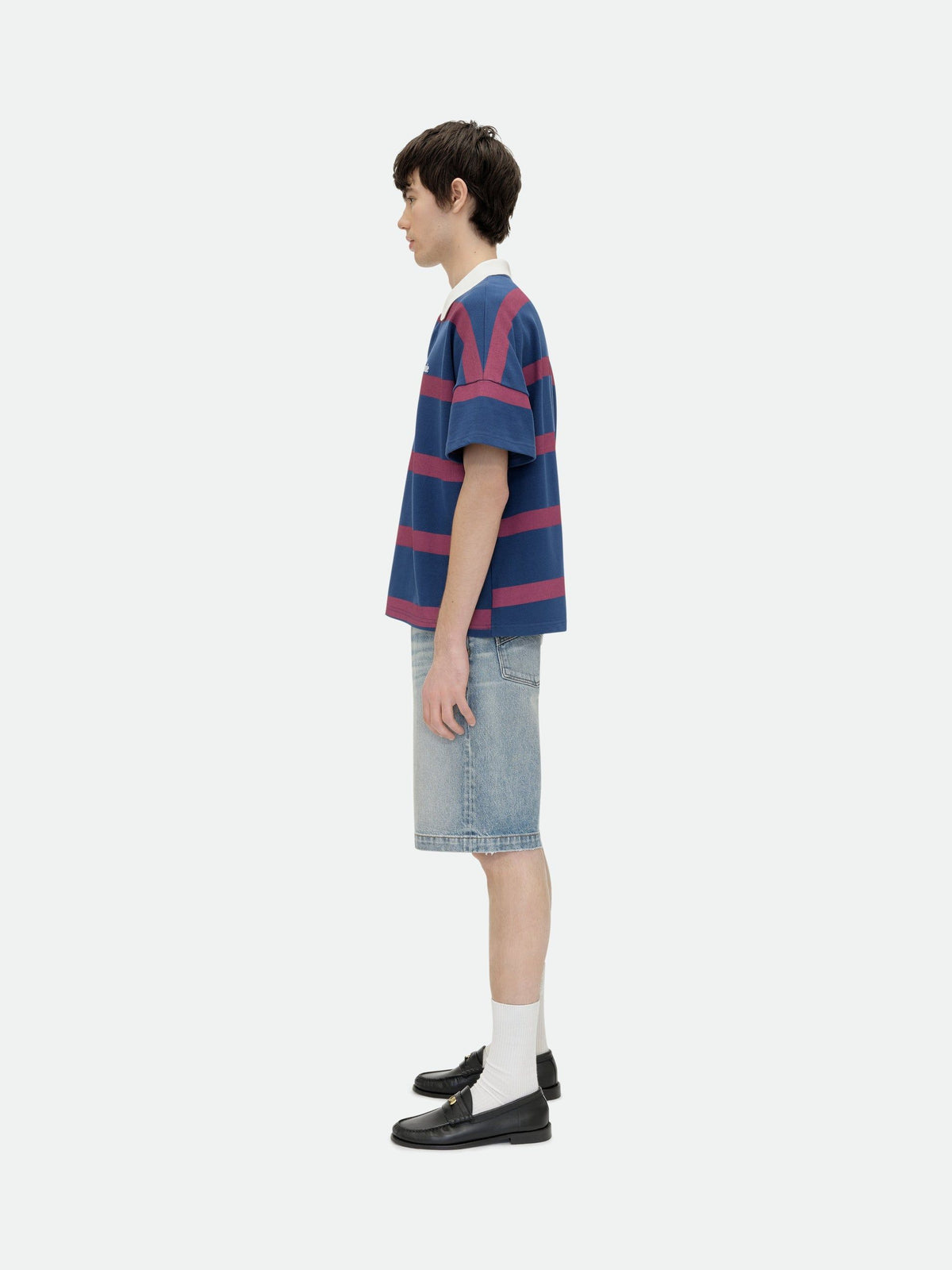 STRIPED PIQUE POLO