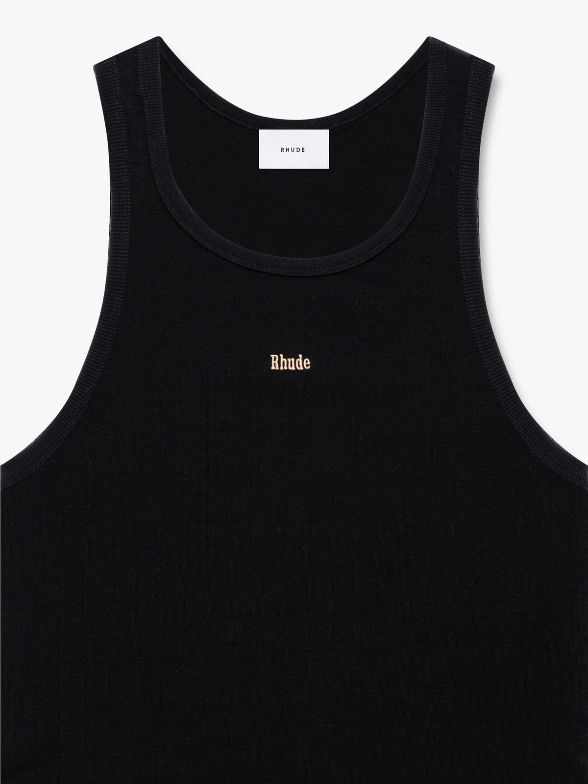 LOGO RIBBED TANK TOP