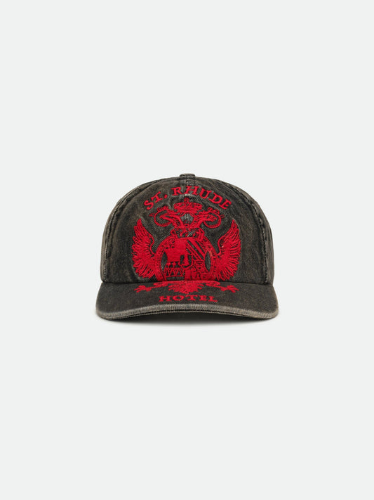 ST. RHUDE SEAL DENIM CURVED BRIM HAT