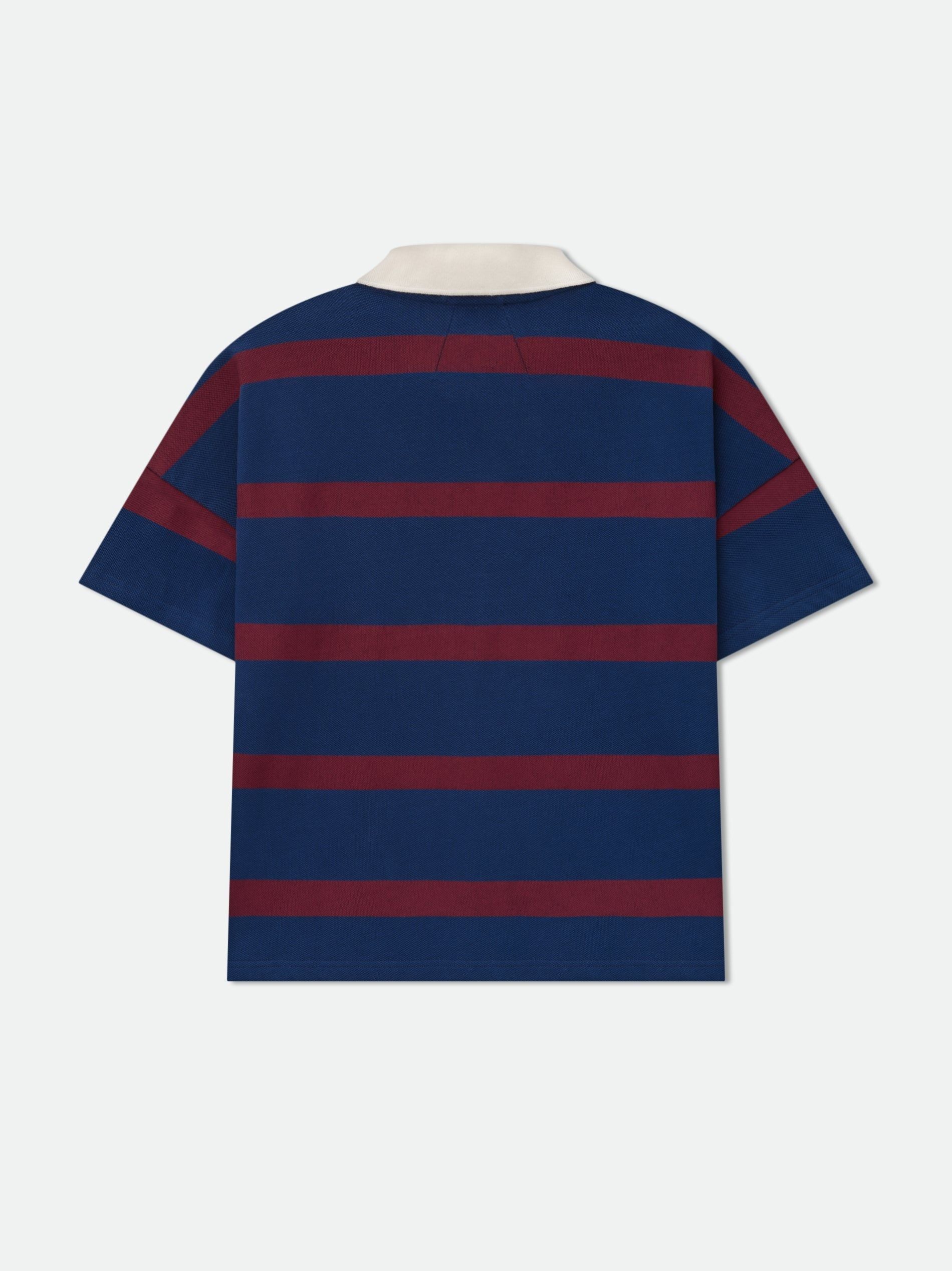 STRIPED PIQUE POLO
