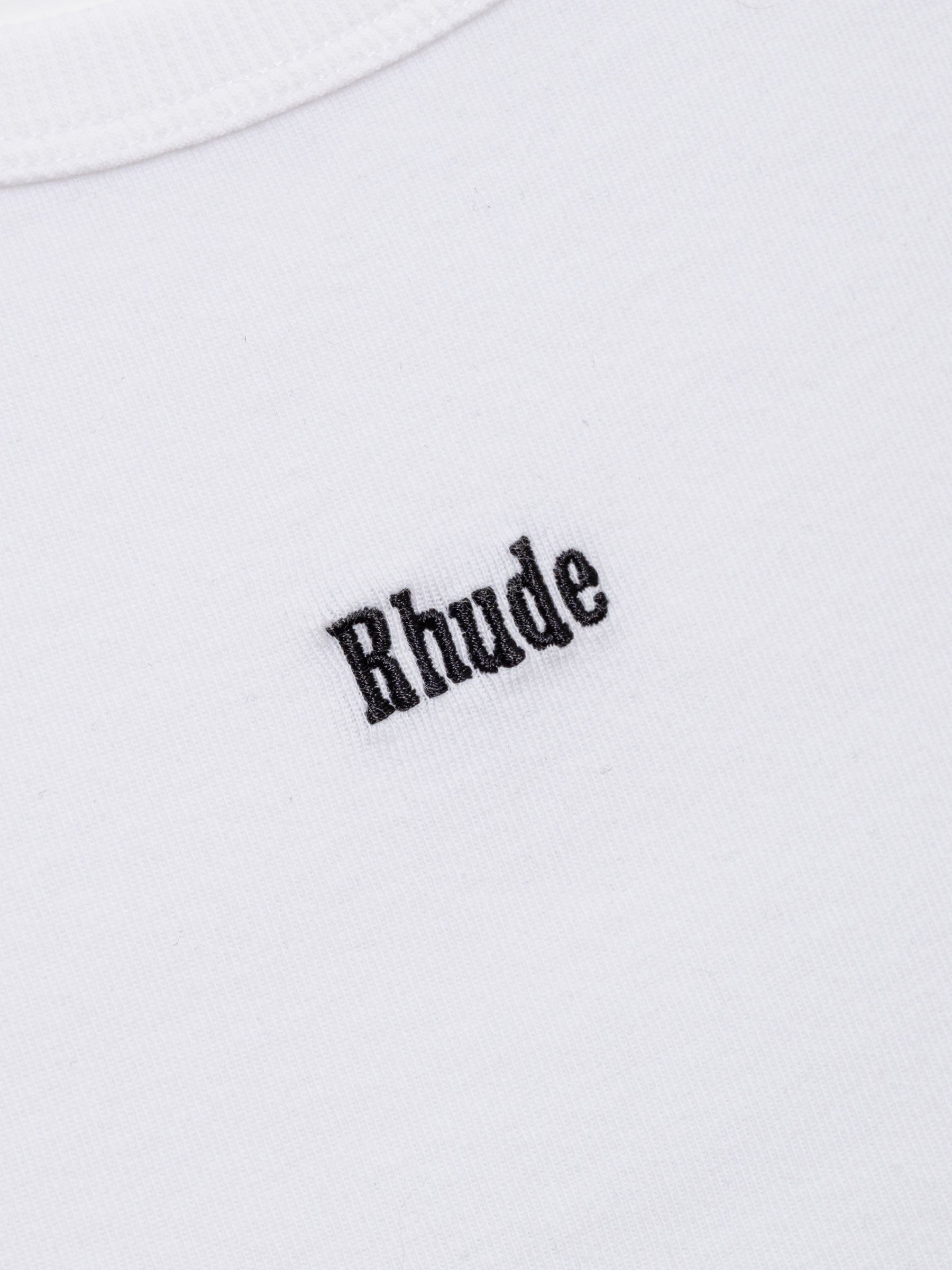 LOGO RIBBED TANK TOP