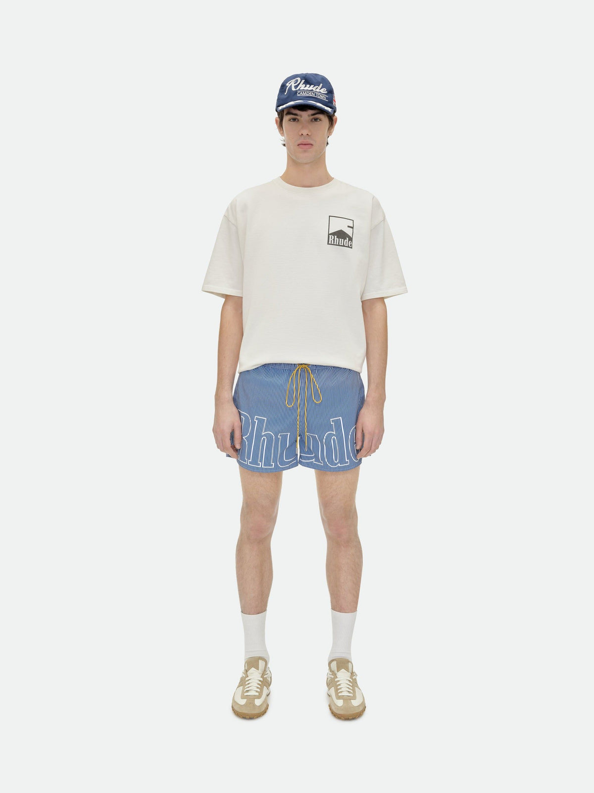 RHUDE LOGO SWIM TRUNKS