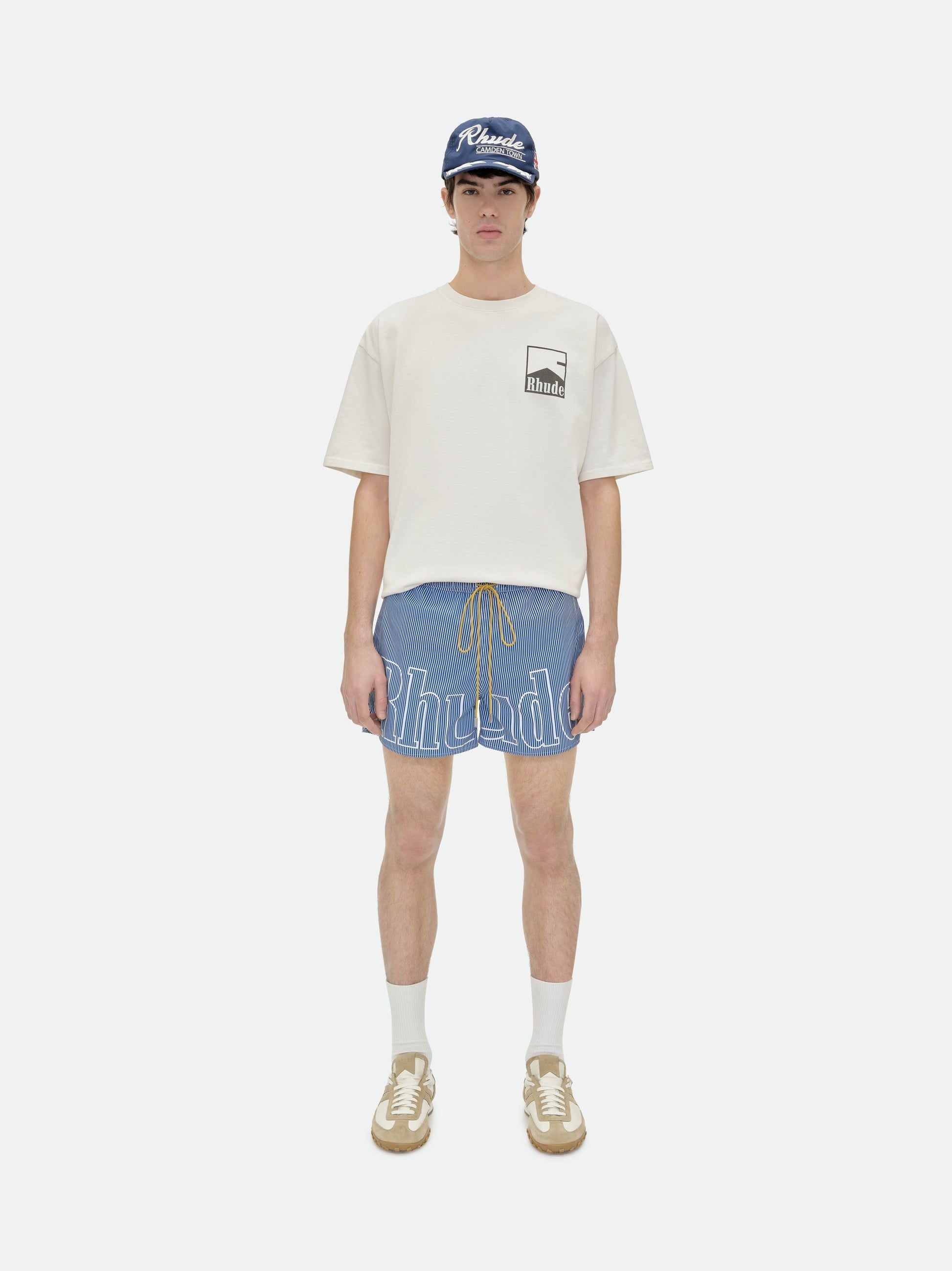RHUDE LOGO SWIM TRUNKS