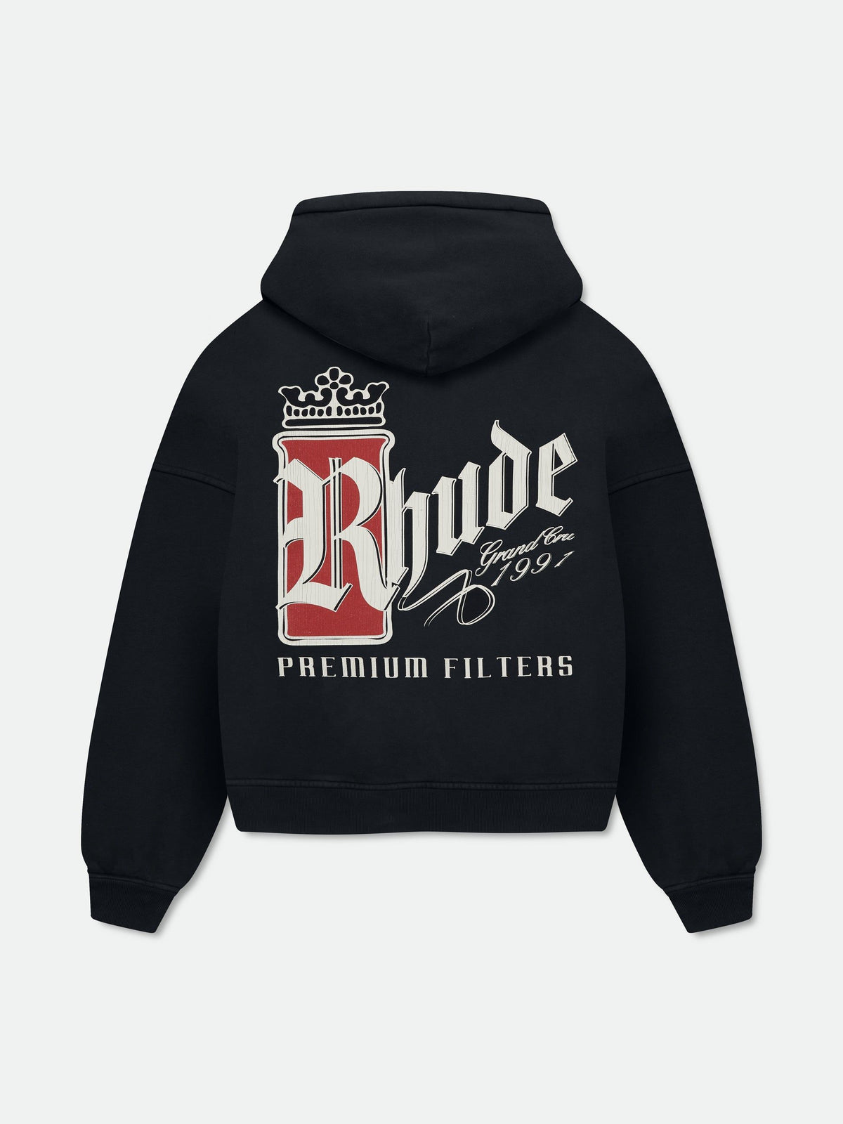 RHUDE FUMAR 91 ZIP-UP HOODIE