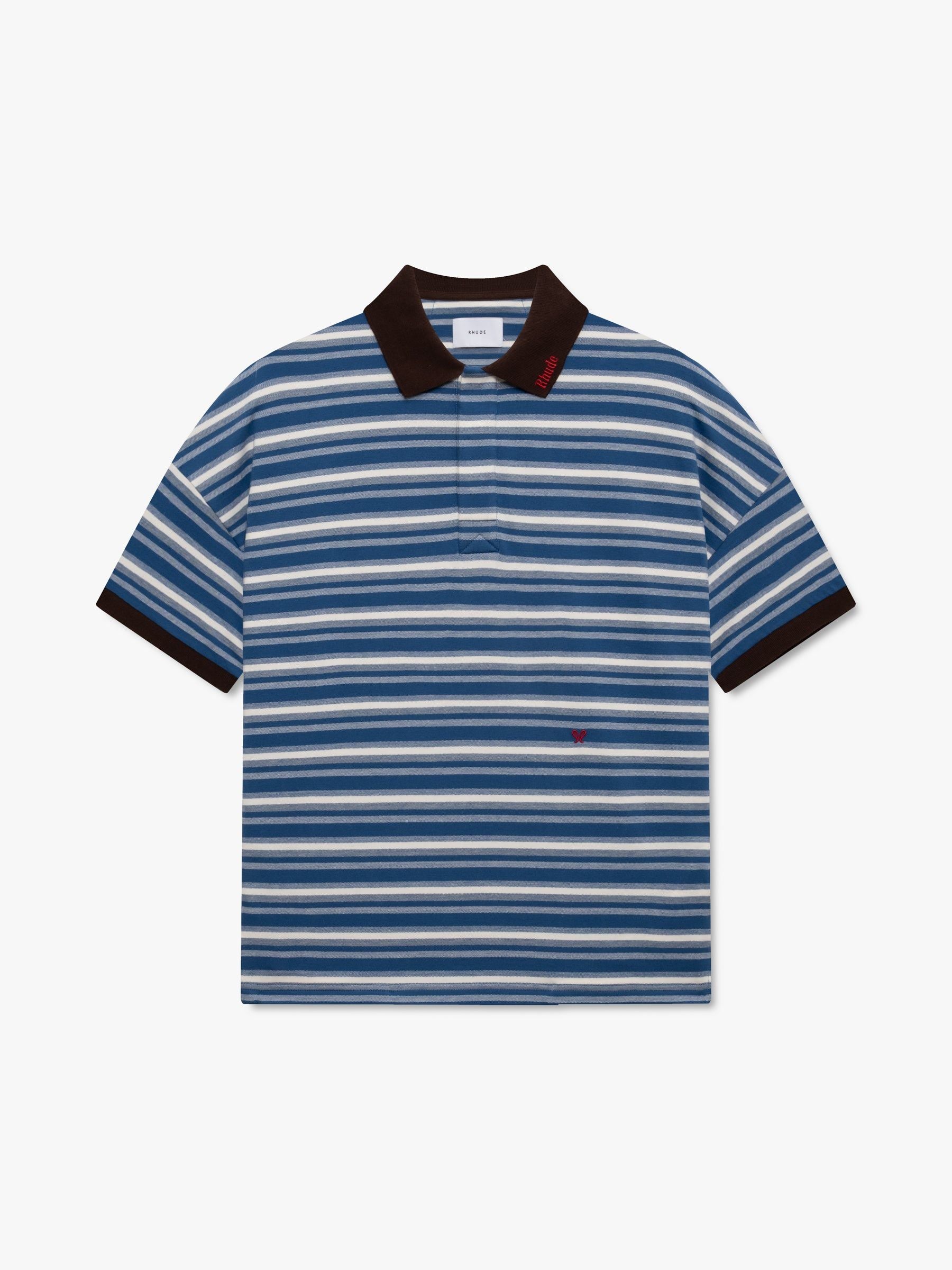 FONTAINE STRIPED SS POLO SHIRT