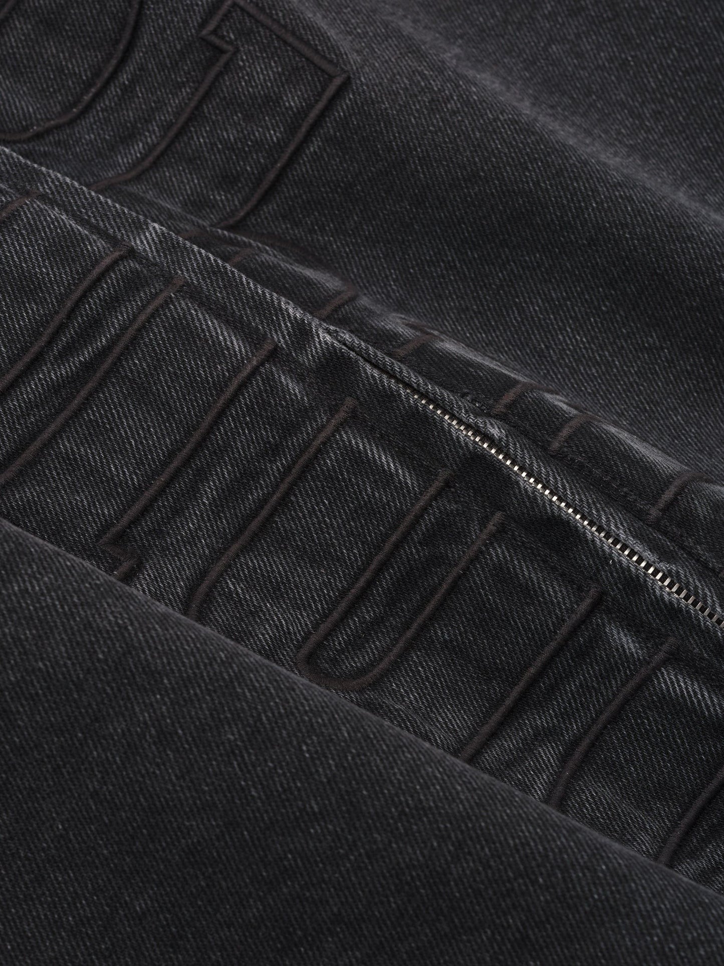 DENIM LOGO SUEDE COLLAR WORK JACKET
