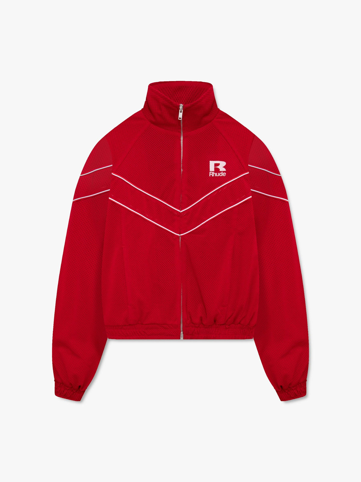 RHUDE MESH PIPING RAGLAN TRACK JACKET