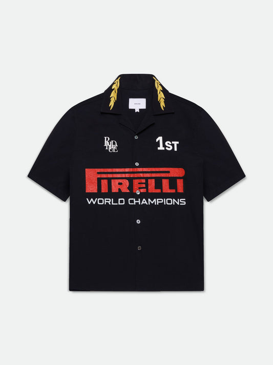 RHUDE CHAMPIONS BUTTON-UP SHIRT