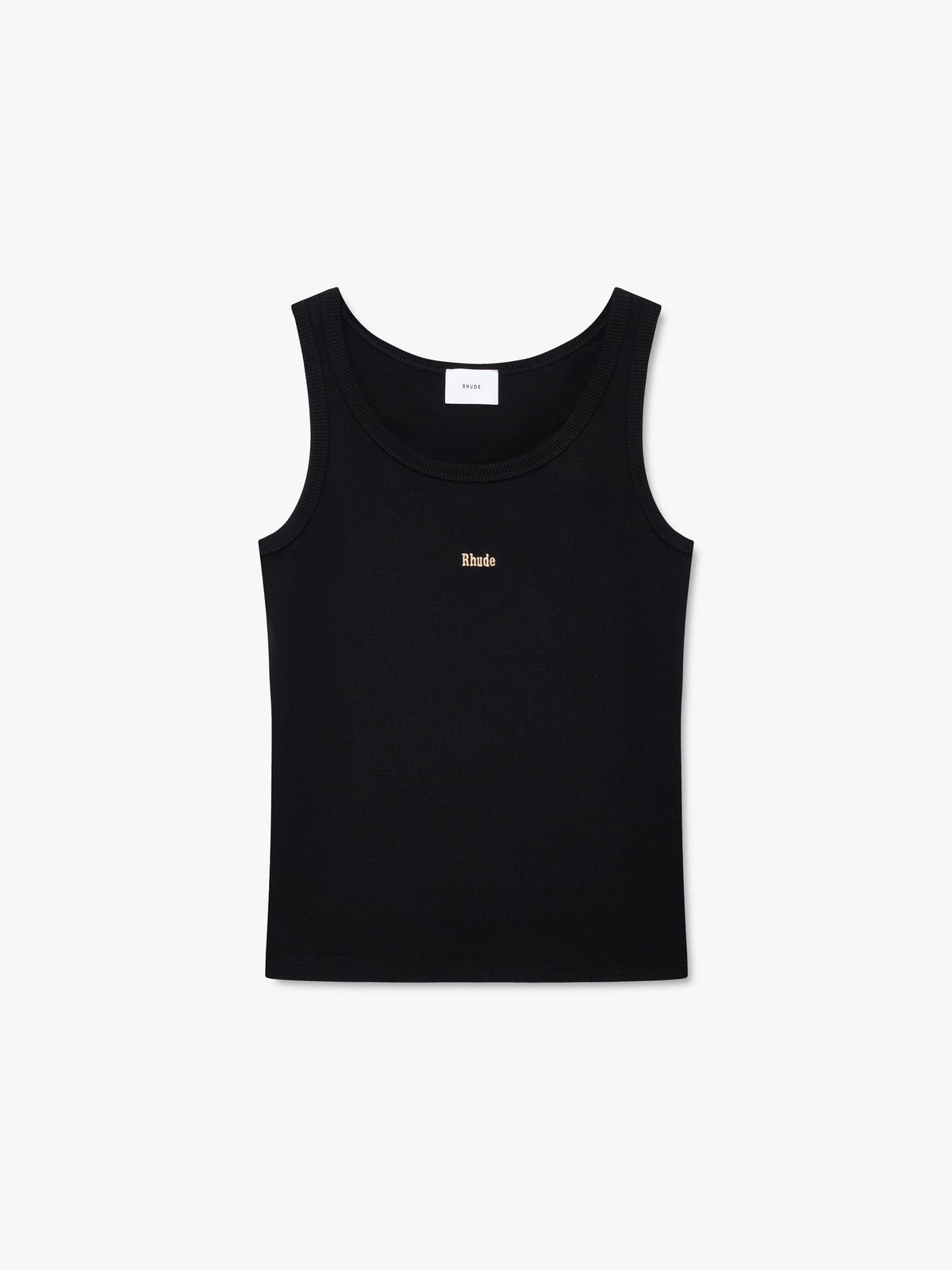 LOGO RIBBED TANK TOP