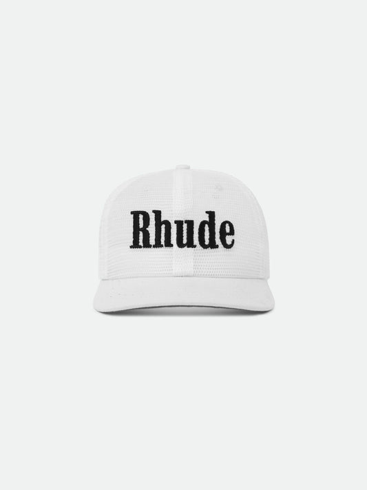 RHUDE LOGO MESH HAT
