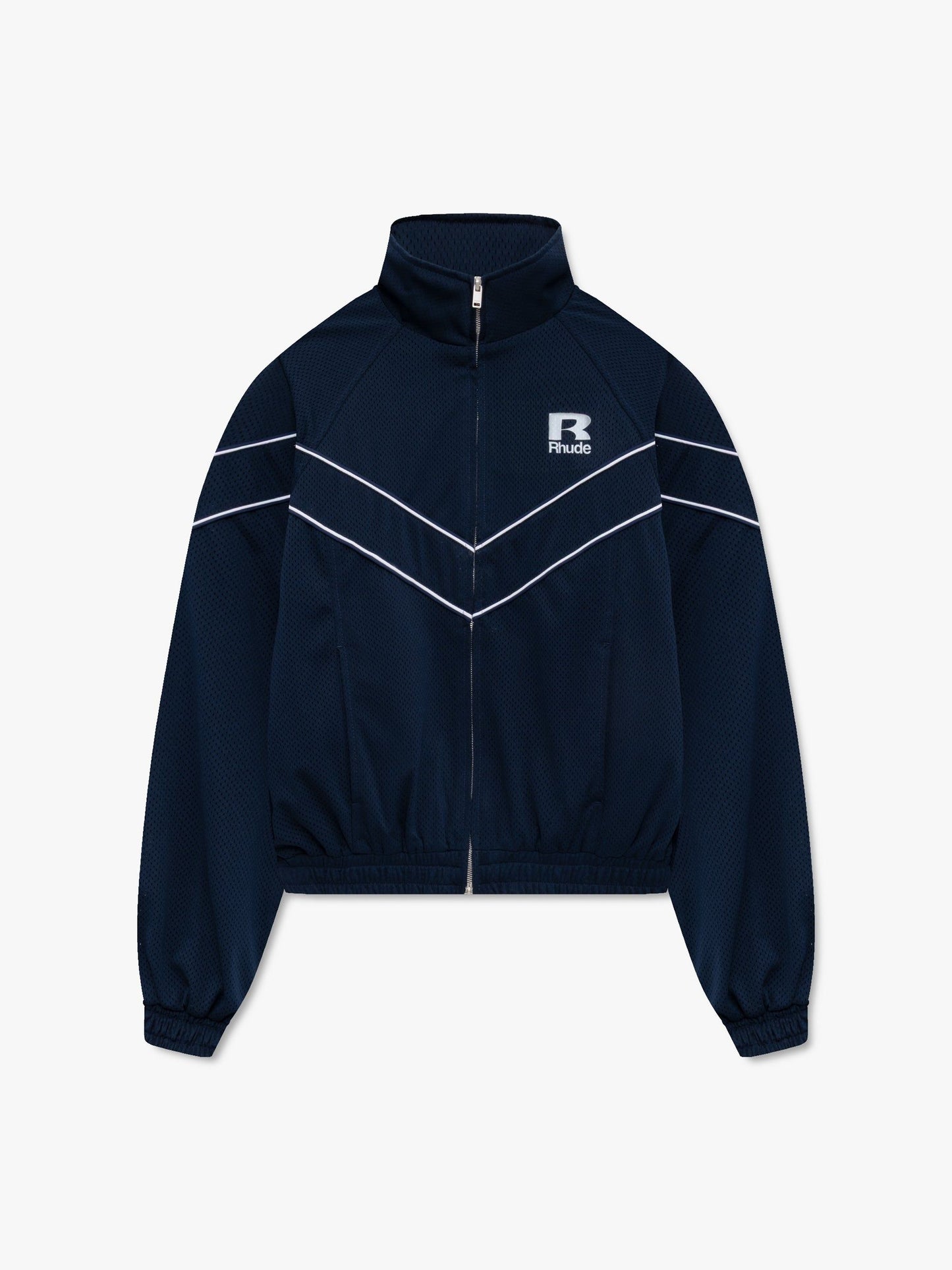 RHUDE MESH PIPING RAGLAN TRACK JACKET