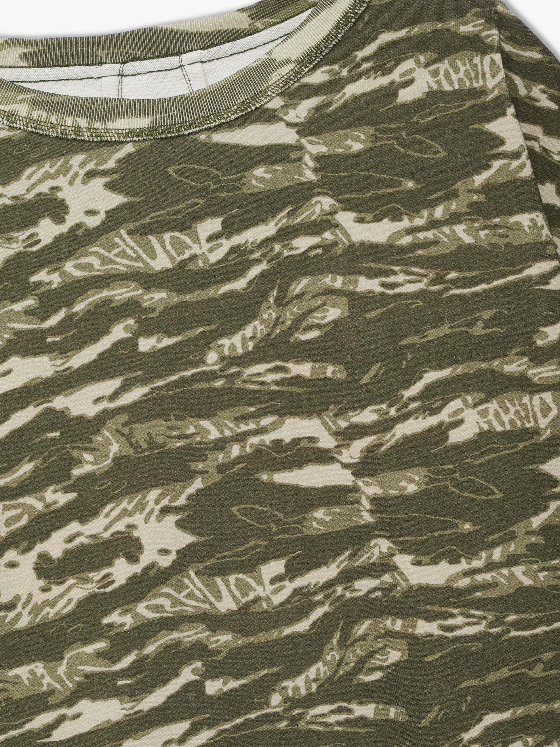 RHUDE TIGER CAMO DOUBLE-LAYERED TEE