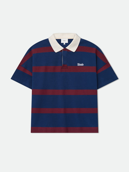 STRIPED PIQUE POLO