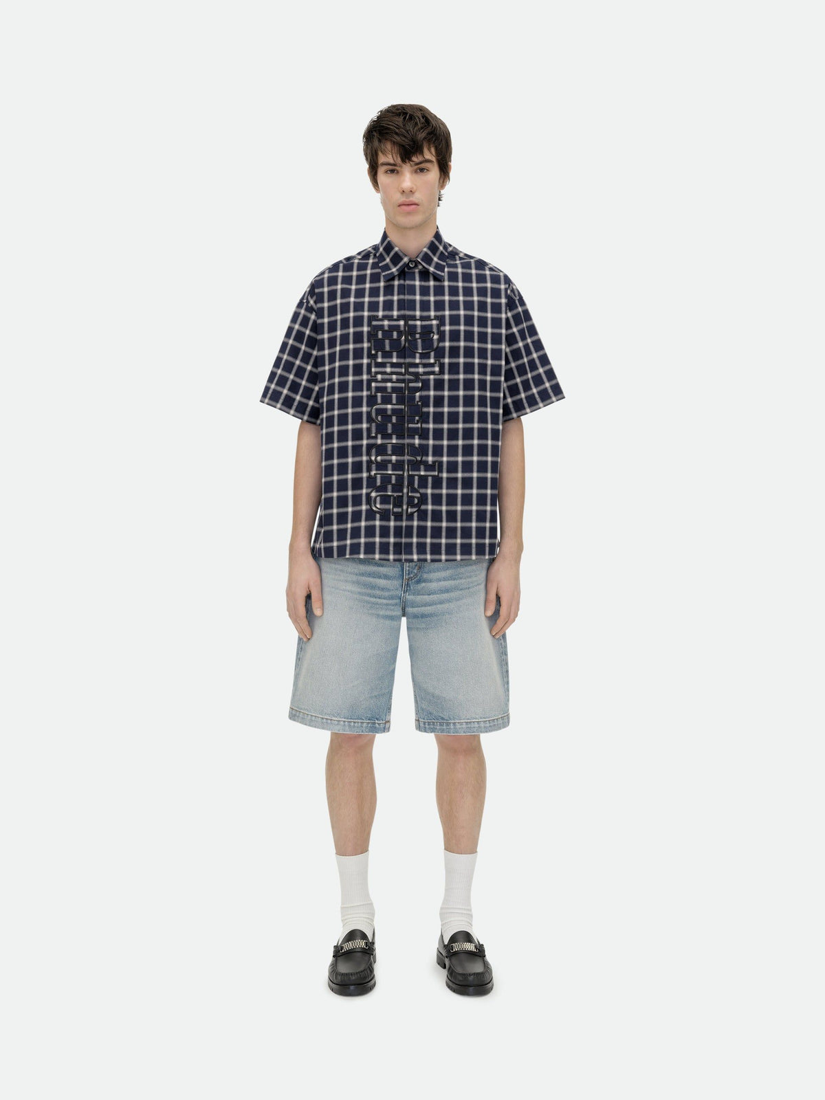 RHUDE VERT LOGO SHIRT