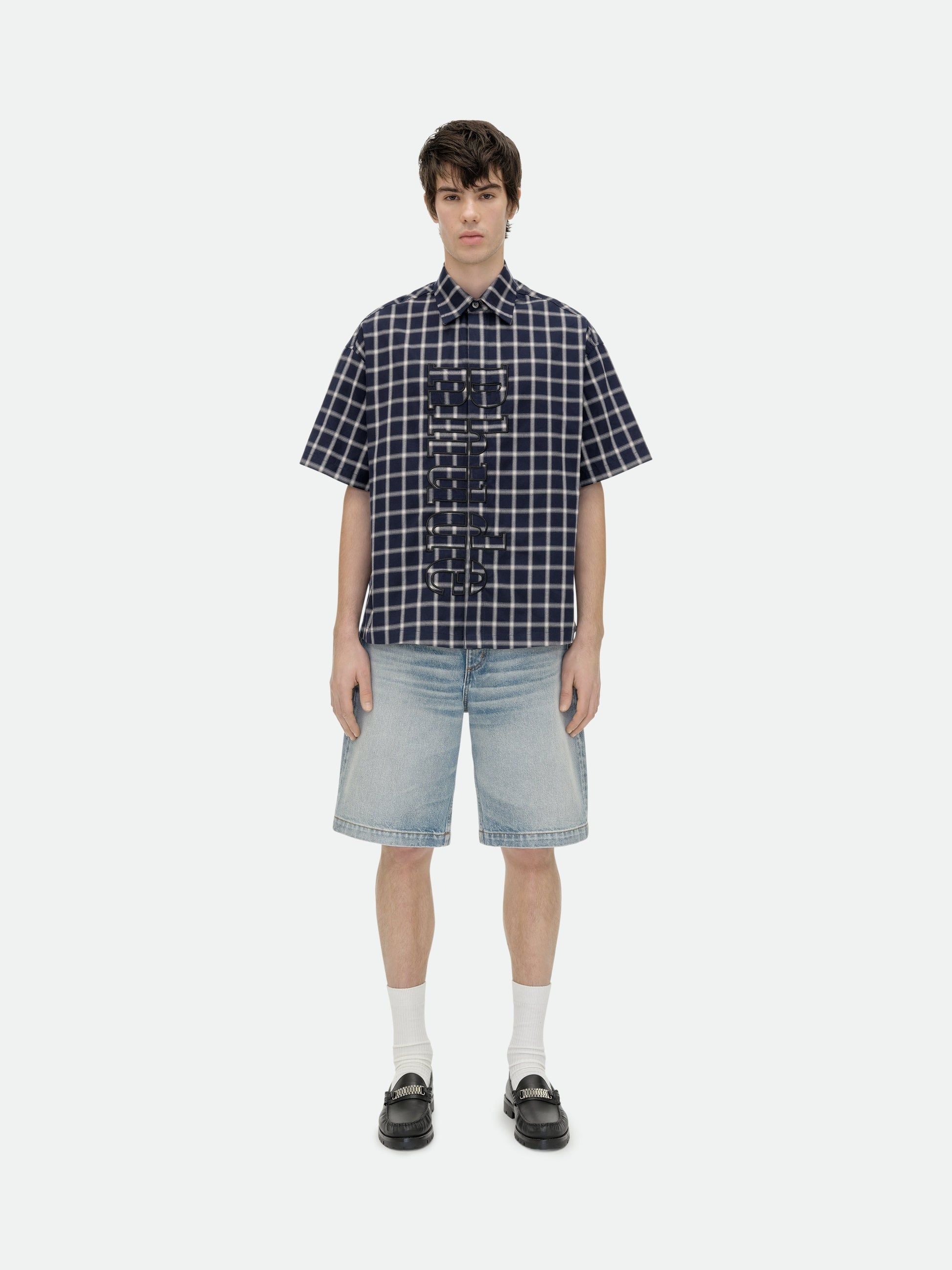 RHUDE VERT LOGO SHIRT