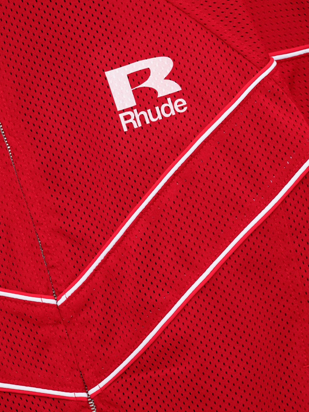 RHUDE MESH PIPING RAGLAN TRACK JACKET