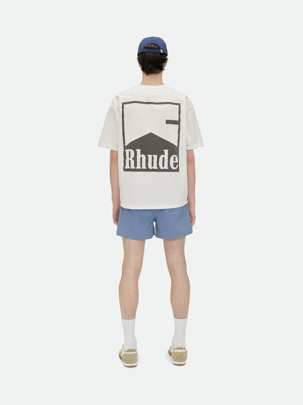 RHUDE LOGO SWIM TRUNKS