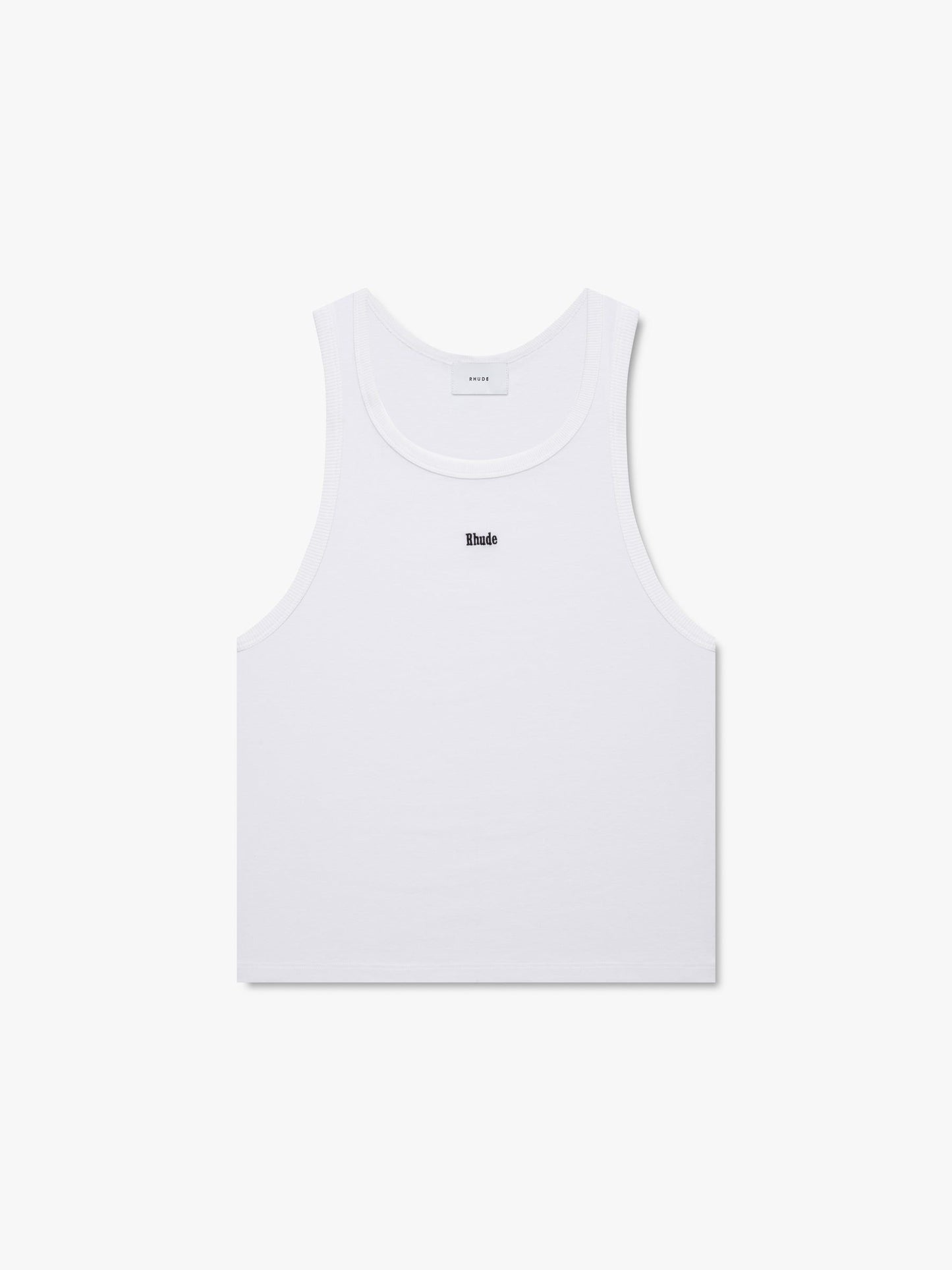 LOGO RIBBED TANK TOP
