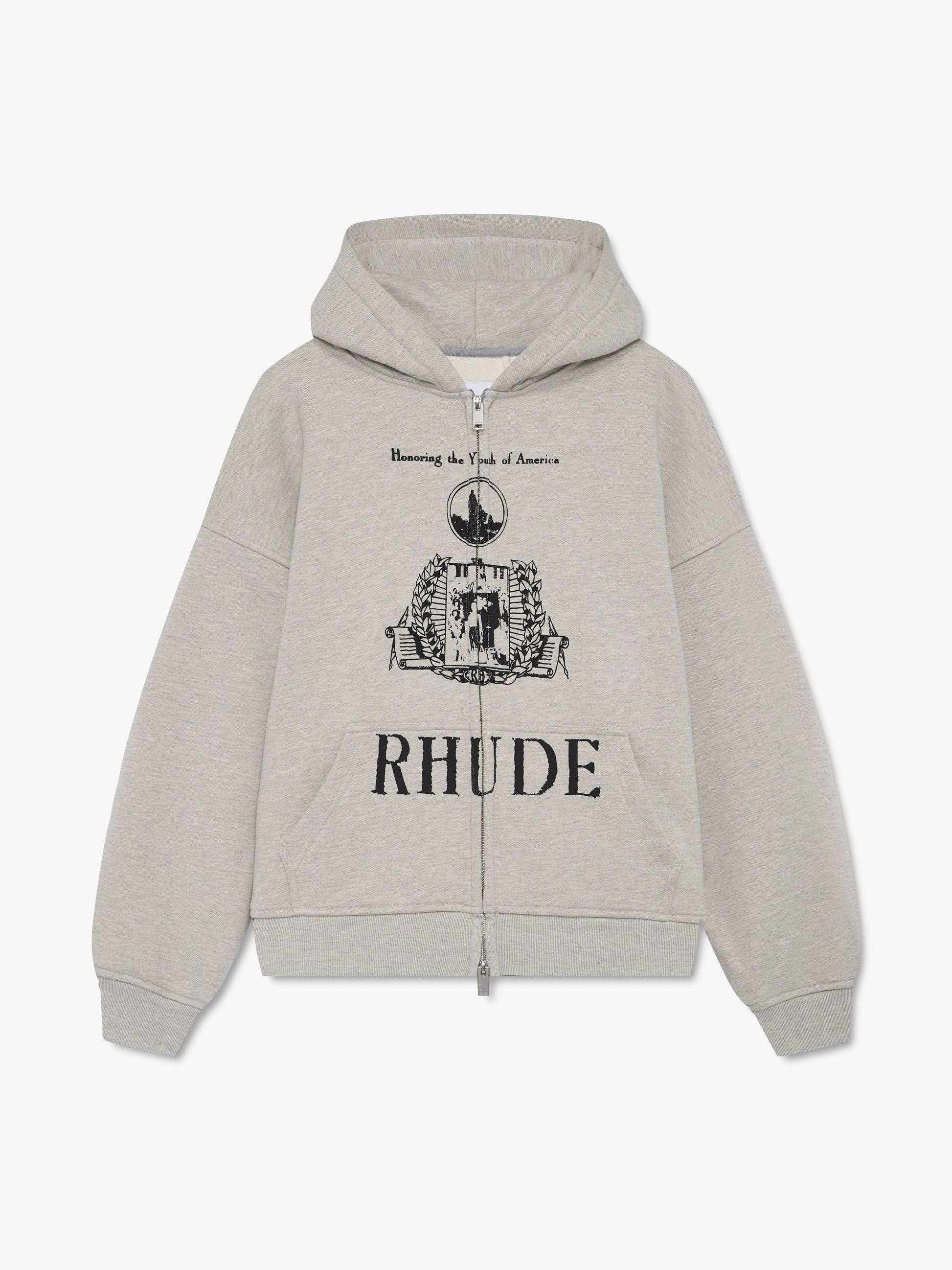 YOUTH OF AMERICA ZIP-UP HOODIE