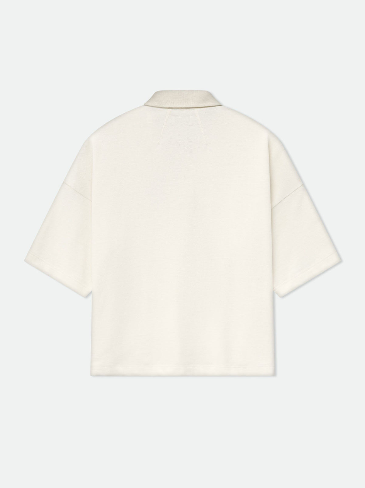 PIQUE BOXY POLO SHIRT