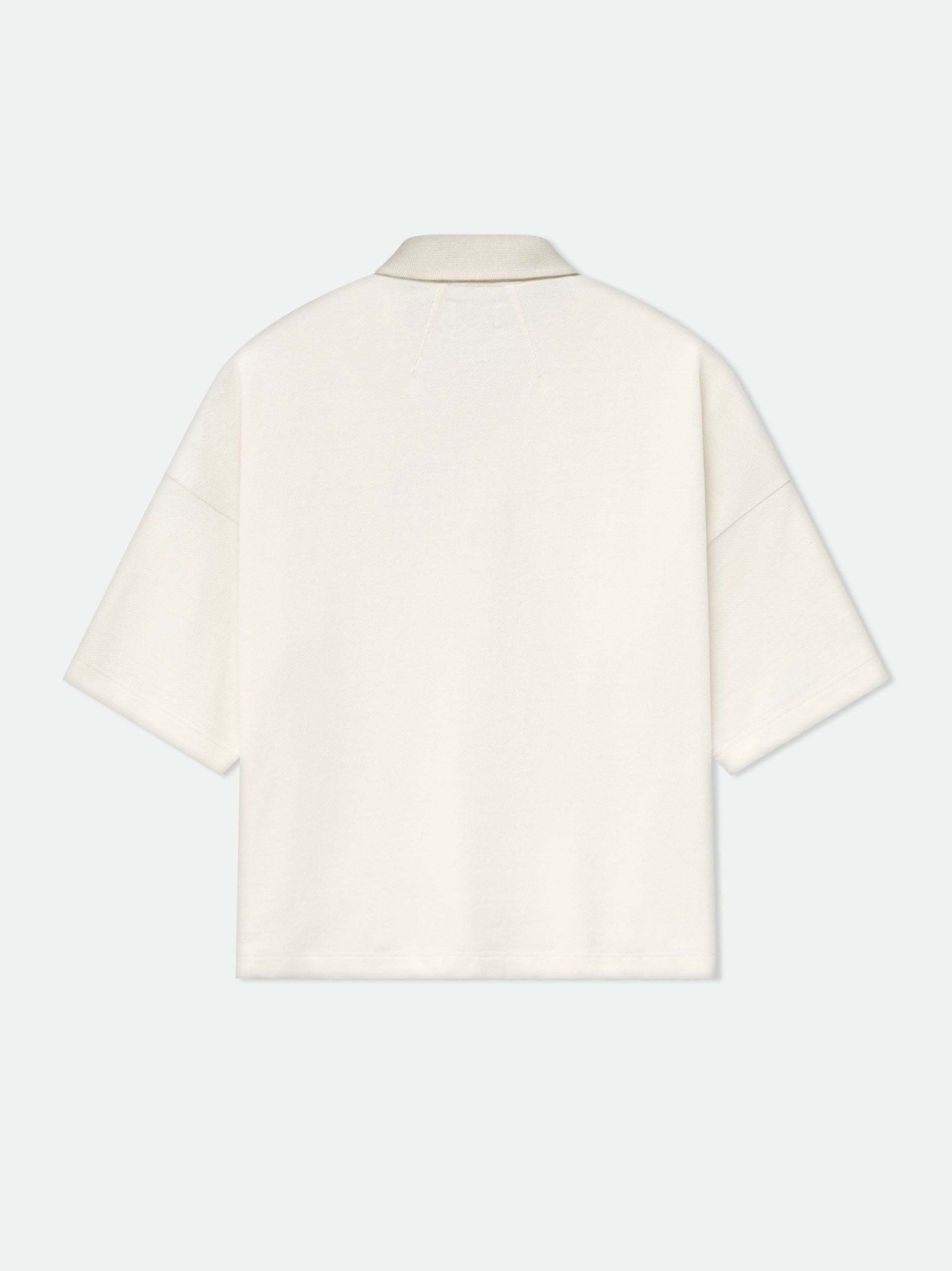 PIQUE BOXY POLO SHIRT