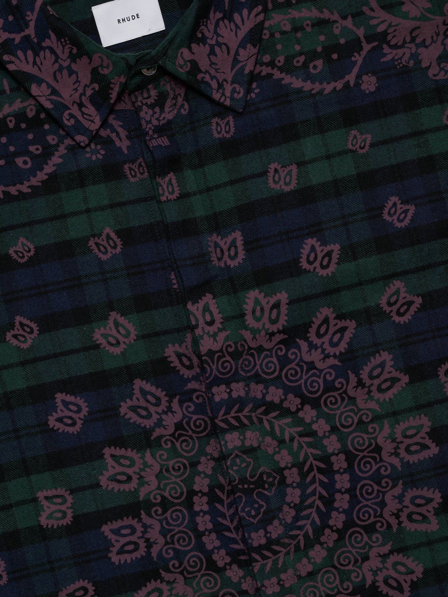 PAISLEY FLANNEL BOXY SHIRT