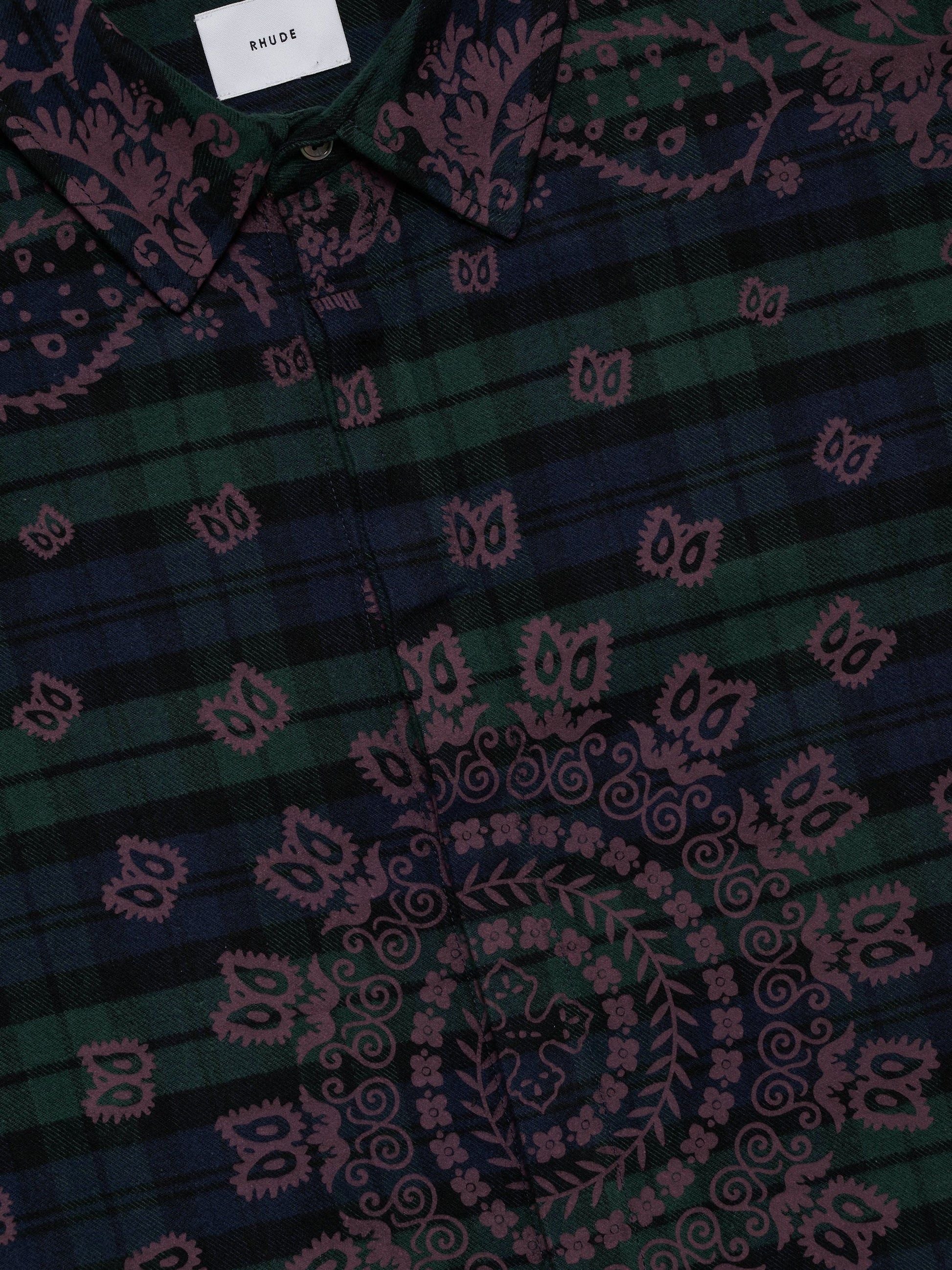PAISLEY FLANNEL BOXY SHIRT