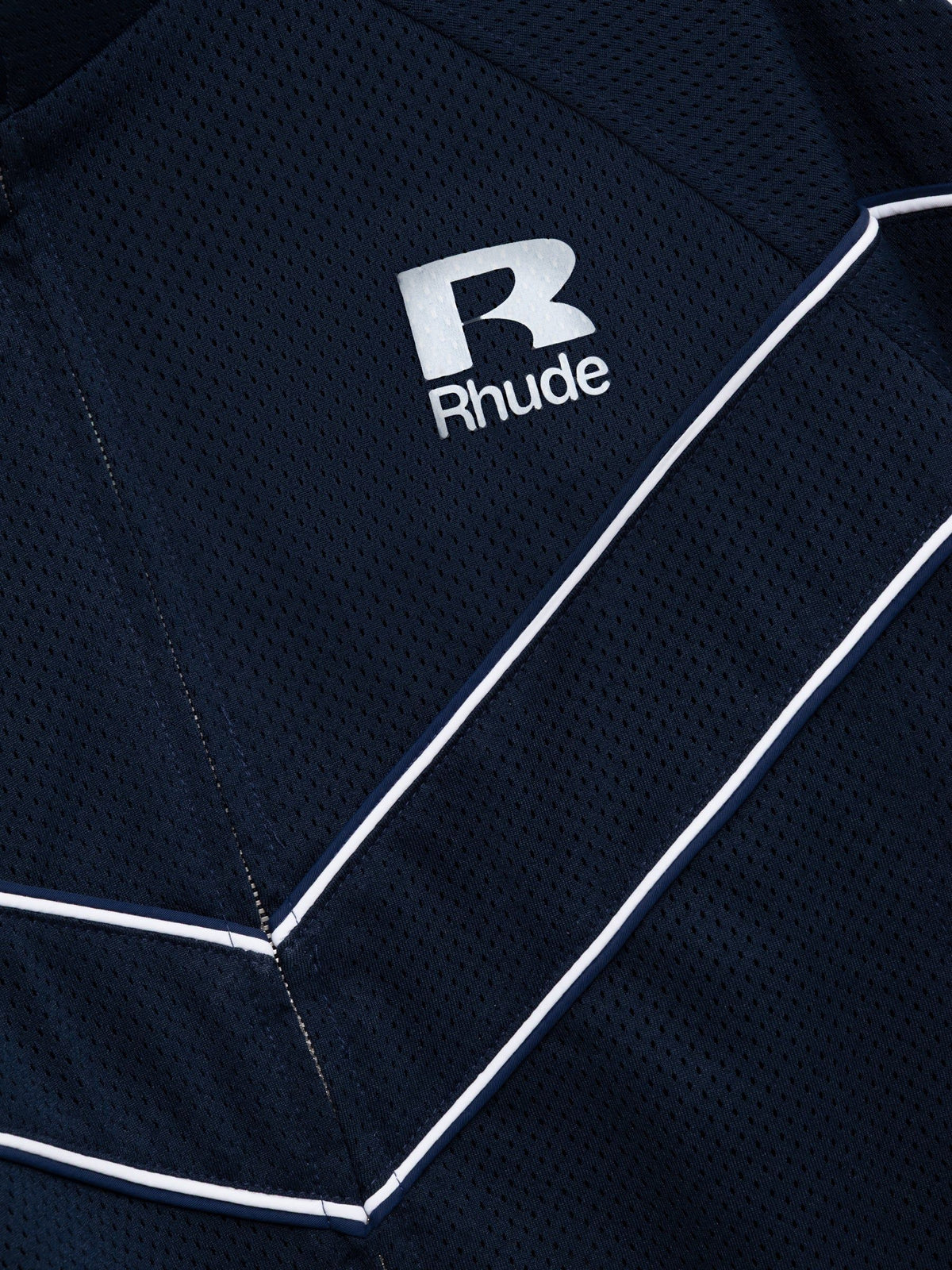 RHUDE MESH PIPING RAGLAN TRACK JACKET