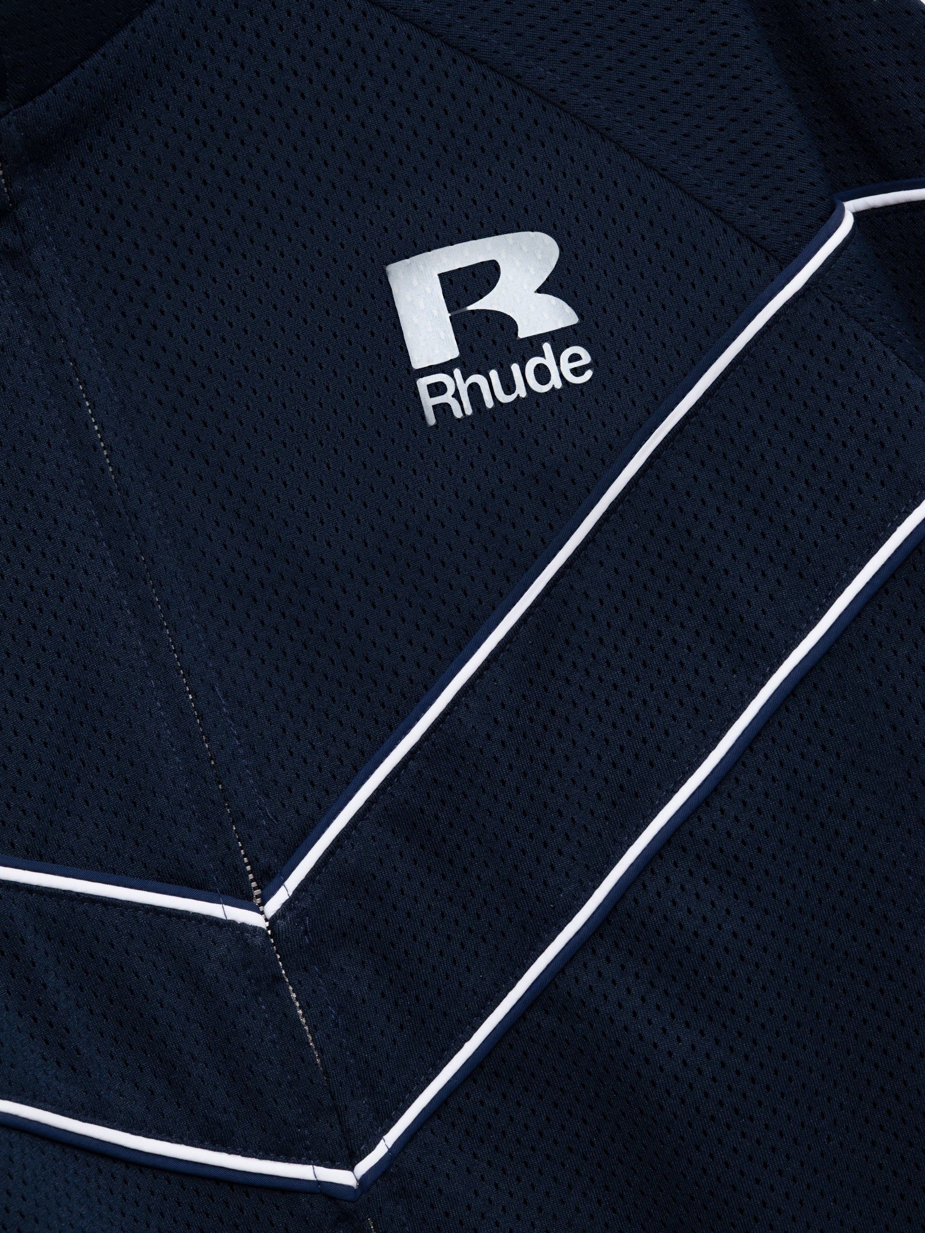 RHUDE MESH PIPING RAGLAN TRACK JACKET
