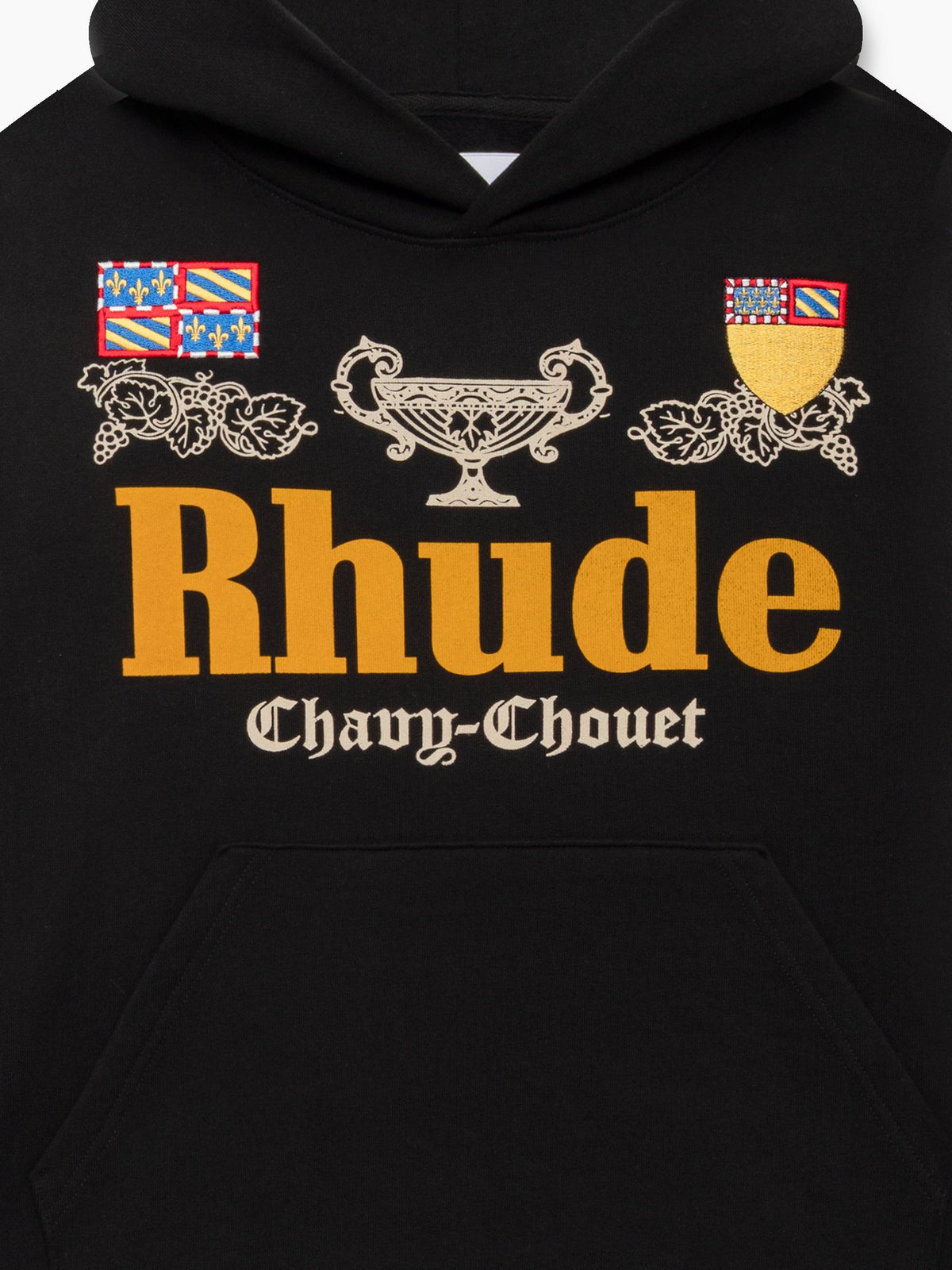 RHUDE x DOMAINE CHAVY-CHOUET PATCH HOODIE